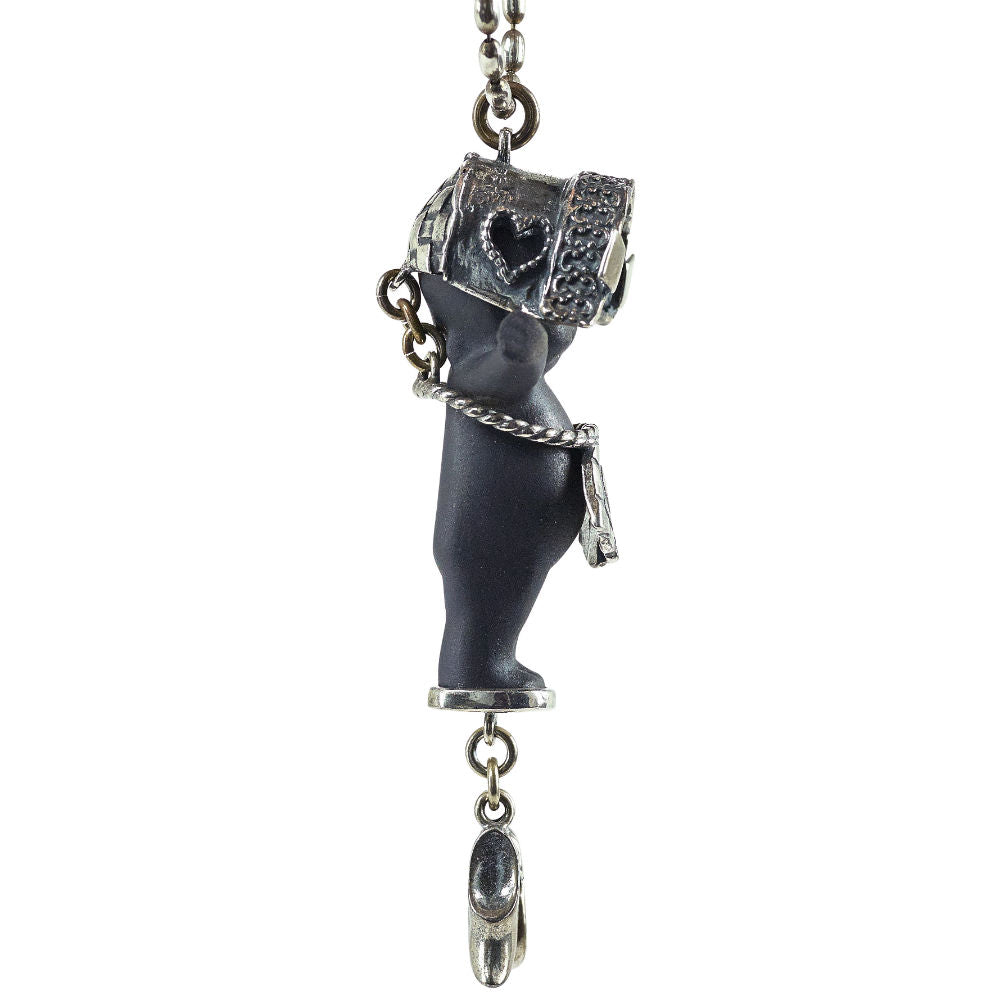 Kette Happy Baby "Dutch Girl" aus 925er Sterlingsilber von Gem Kingdom - Talisman zur Geburt - mit Initialenbox