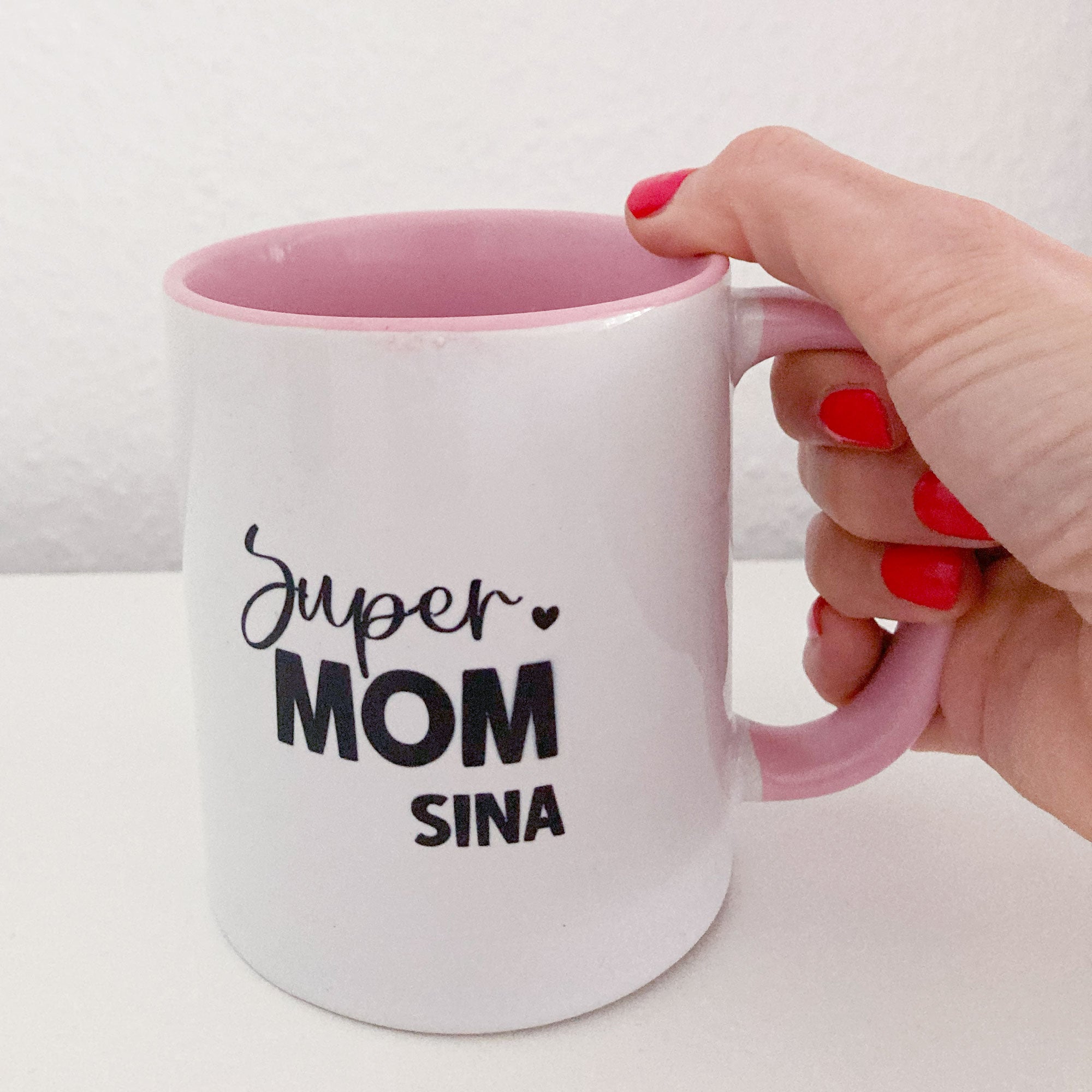 Tasse „Super Mom“ – Für Heldinnen im Mama-Alltag - Personalisierbar