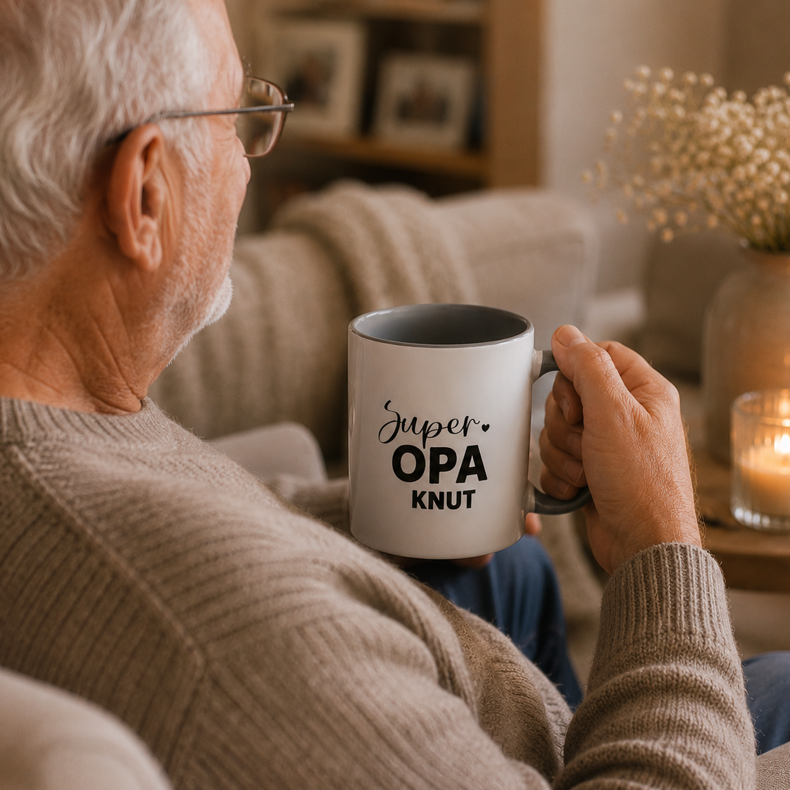 Tasse „Super Opa“ - mit Namen
