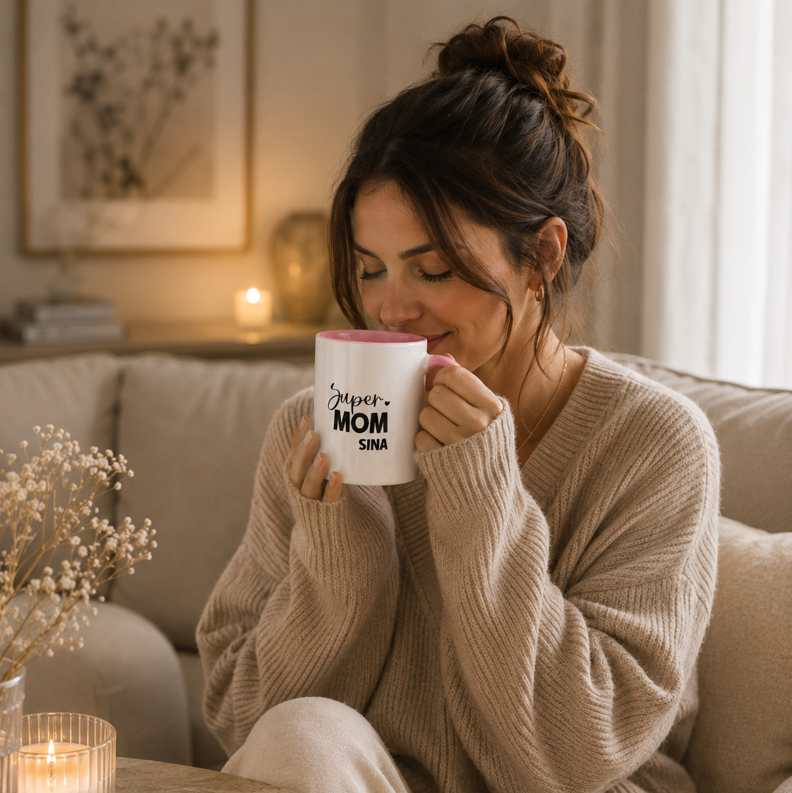 Tasse „Super Mom“ – Für Heldinnen im Mama-Alltag - mit Namen