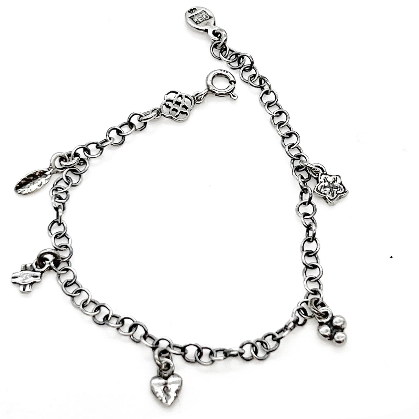 Wunscharmband für Mama & Baby - Talisman aus 925er Sterlingsilber zur Geburt von Gem Kingdom - Sterlingsilber - mit Initialenbox