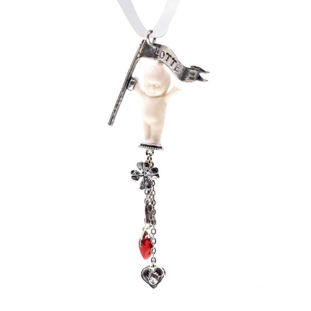 Kette Happy Baby "Love" von Gem Kingdom - Talisman zur Geburt - mit Gravur