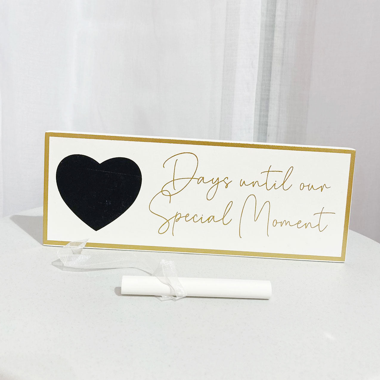 Countdown-Tafel „Days until our Special Moment“