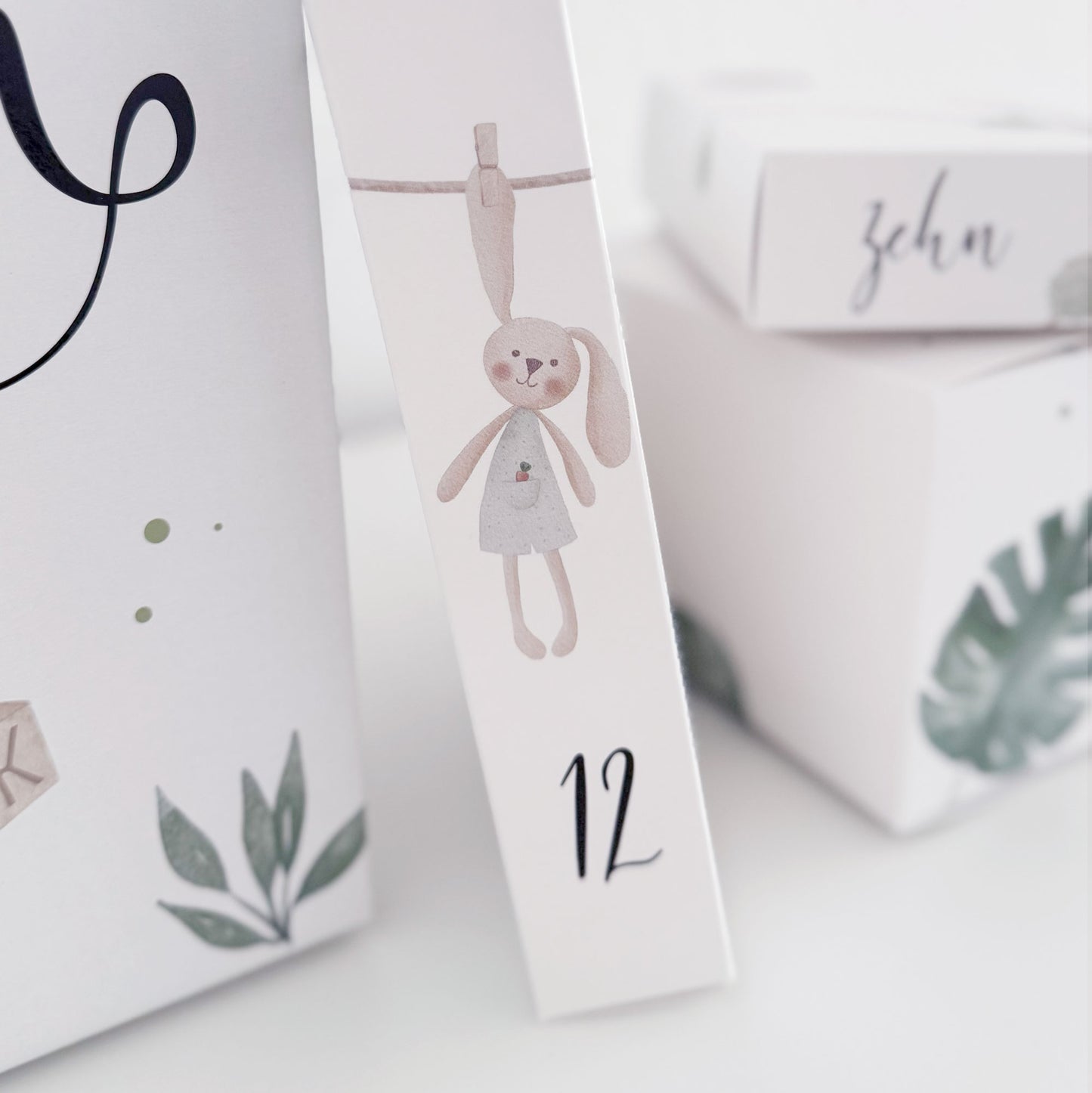 Geschenk zur Geburt - Baby Countdown Kalender für das erste Lebensjahr bis zum Kleinkind -