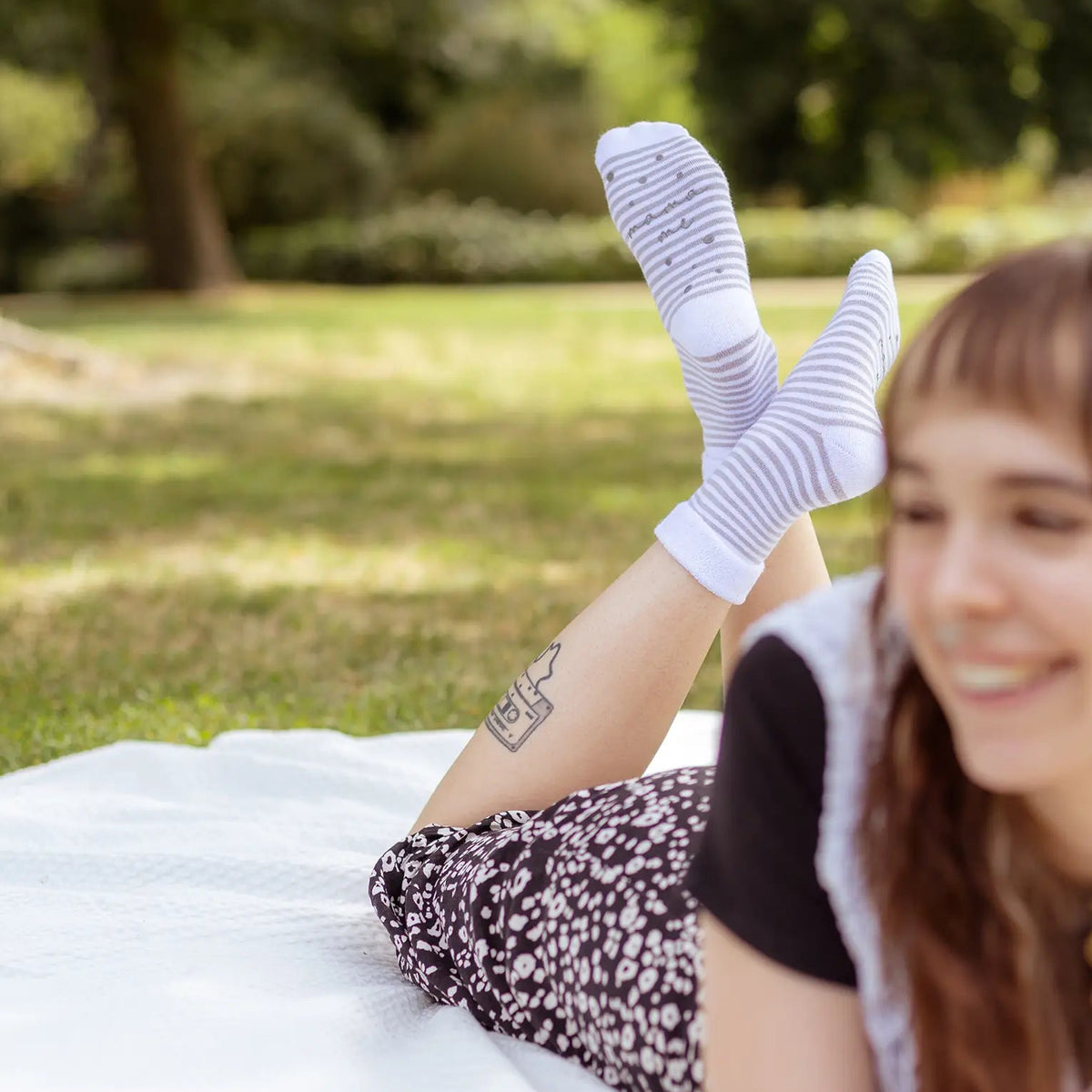 Kuschel-Socken "Mama me"