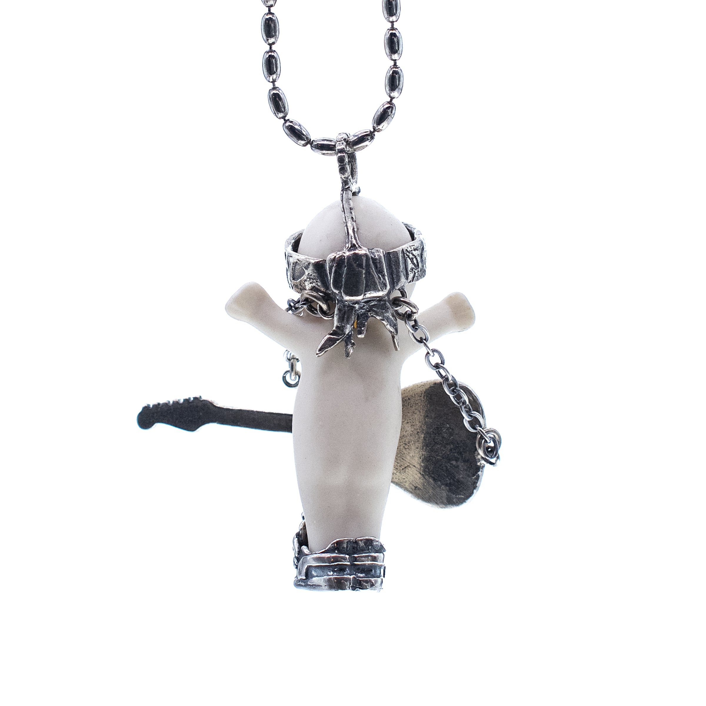 Kette Happy Baby "Rock-a-Bye" aus 925er Sterlingsilber von Gem Kingdom - Talisman zur Geburt - mit Initialenbox