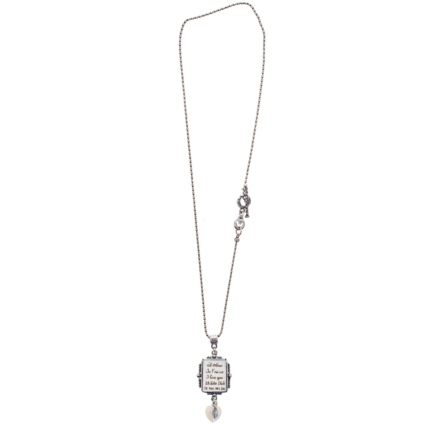 Kette "Love" von Gem Kingdom - 925er Sterlingsilber - mit Initialenbox