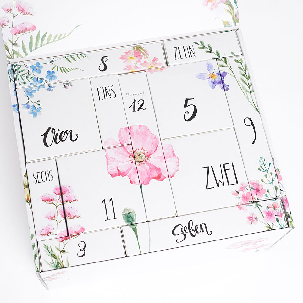 Mami-Countdown-Kalender ™ Der Countdown für Schwangere - Wohlfühlbox für die Schwangerschaft