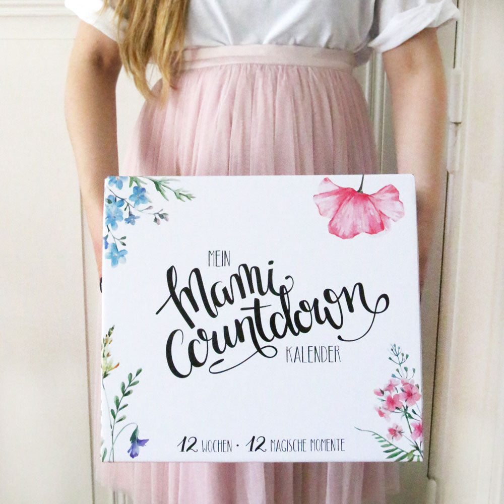 Mami-Countdown-Kalender ™ Der Countdown für Schwangere - Wohlfühlbox für die Schwangerschaft