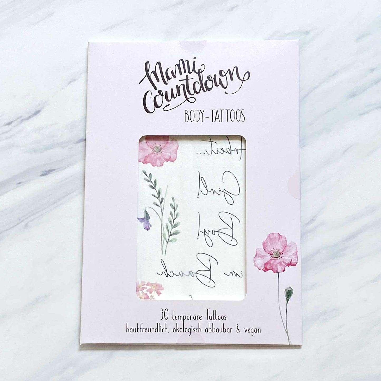 Mommy Countdown Body Tattoos