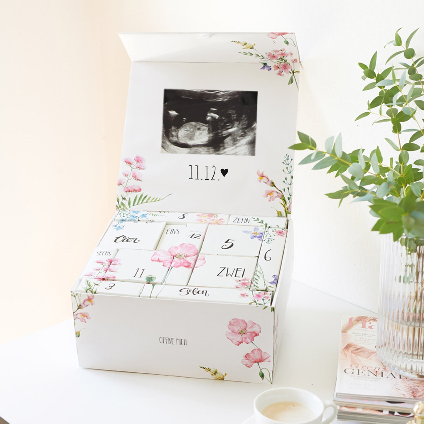 Mami-Countdown-Kalender ™ Der Countdown für Schwangere - Wohlfühlbox für die Schwangerschaft