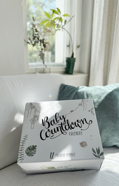 Geschenk zur Geburt - Baby Countdown Kalender für das erste Lebensjahr bis zum Kleinkind -