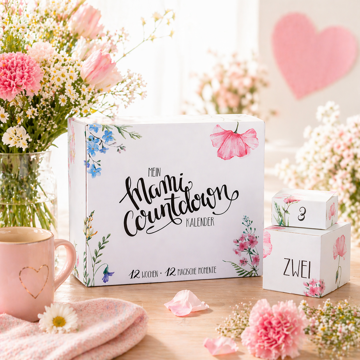 Mami-Countdown-Kalender ™ Wohlfühl-Box-für Schwangere - Countdown zur Schwangerschaft