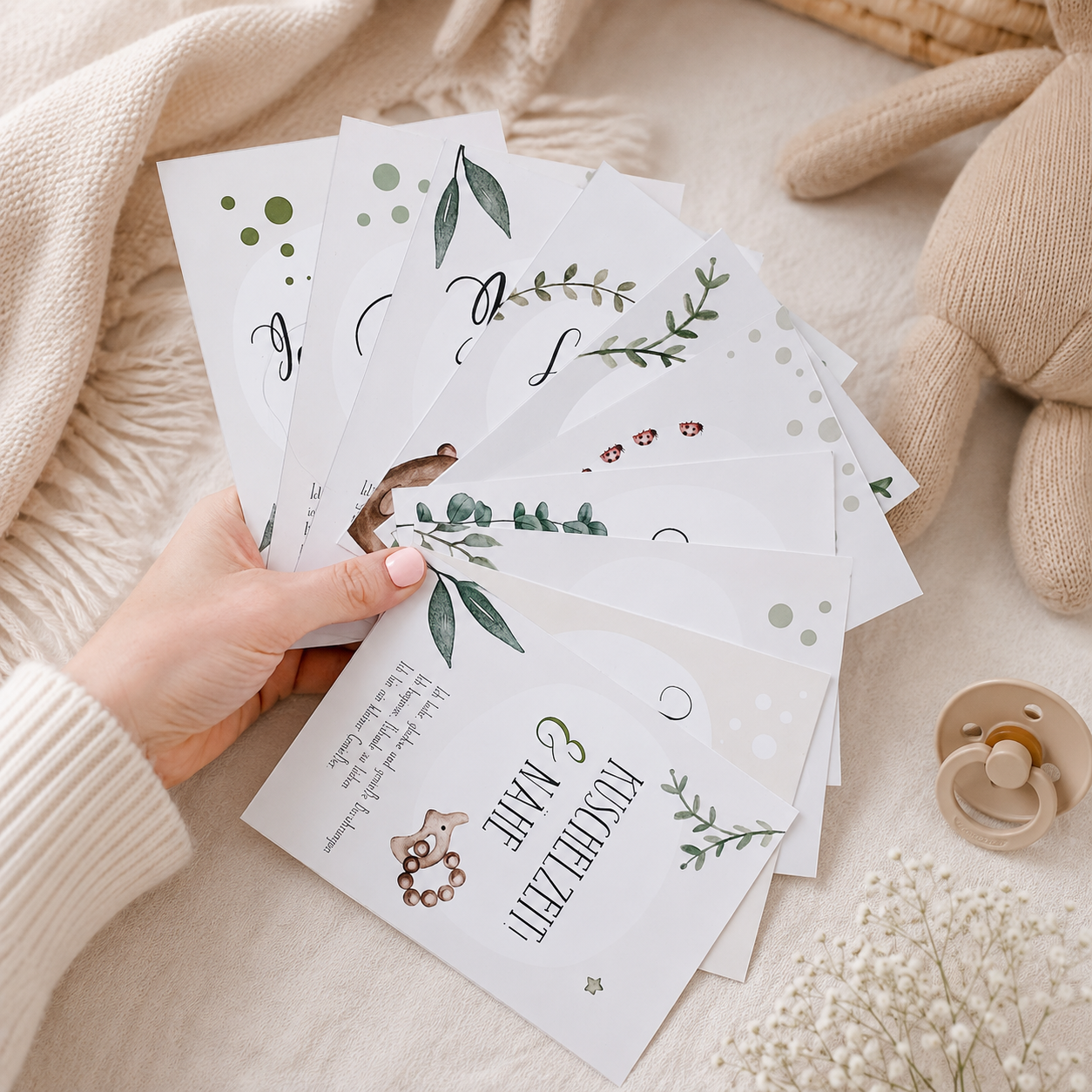 Geschenk zur Geburt - Baby Countdown Kalender für das erste Lebensjahr bis zum Kleinkind