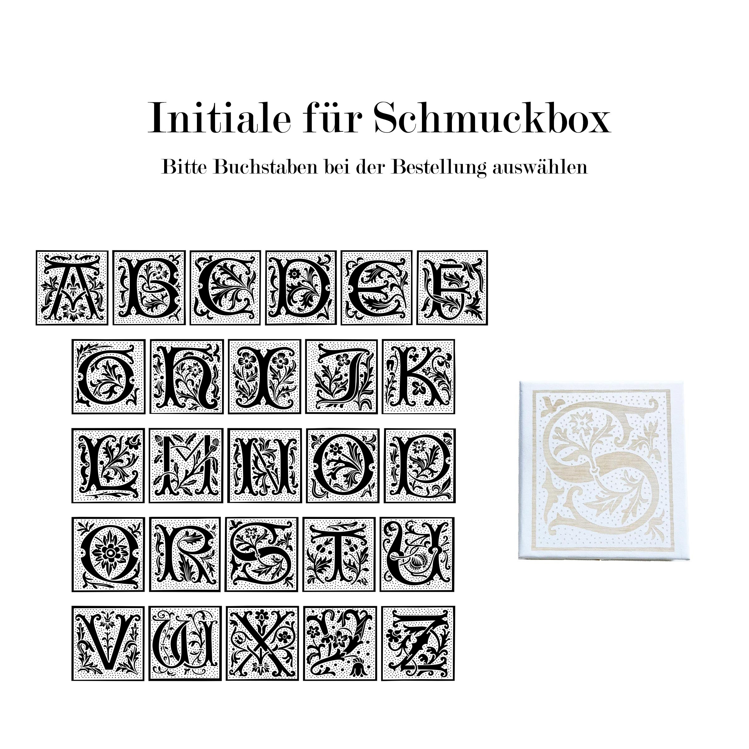 Kette "Love" von Gem Kingdom - 925er Sterlingsilber - mit Initialenbox