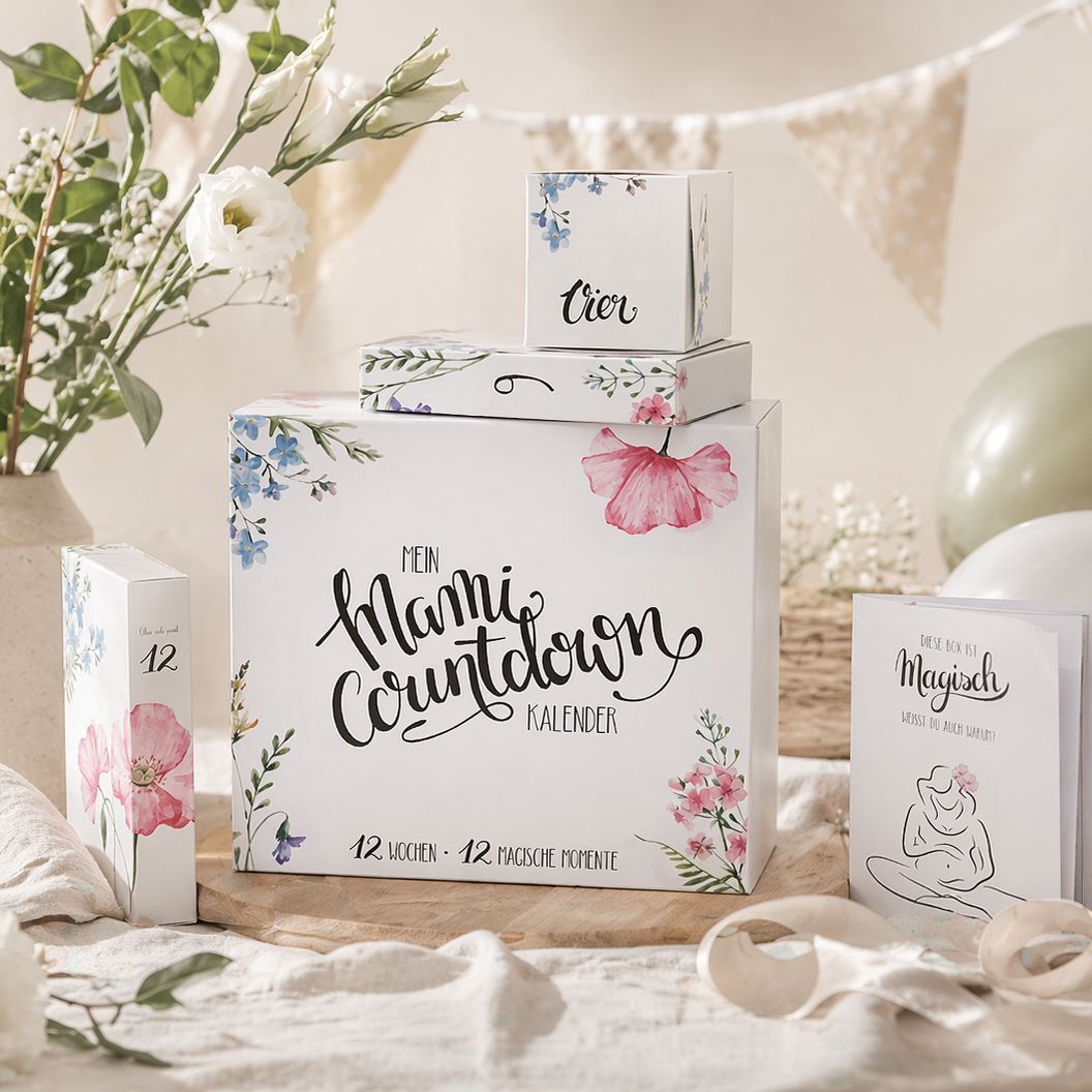 Mami-Countdown-Kalender ™ Wohlfühl-Box-für Schwangere - Countdown zur Schwangerschaft