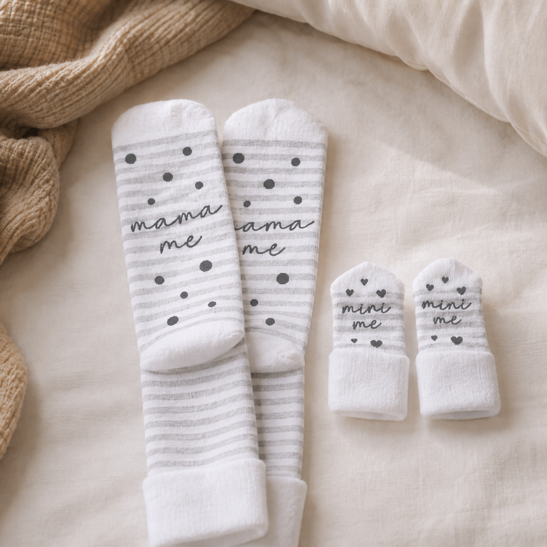 Kuschel-Socken aus Bambus für Mama & Baby – Partnerlook