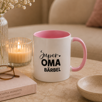 Tasse „Super Oma“ – mit Namen