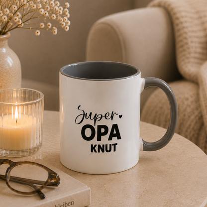 Tasse „Super Opa“ - mit Namen
