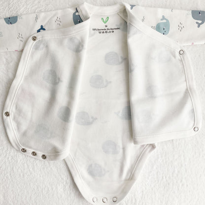 Unisex Langarm-Babybody "Wale" aus Bio-Baumwolle – weich & hautfreundlich -
