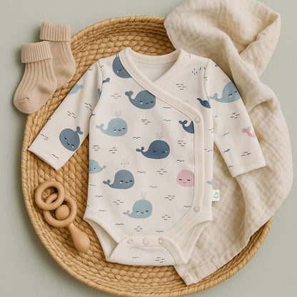 Unisex Langarm-Babybody "Wale" aus Bio-Baumwolle – weich & hautfreundlich -
