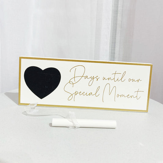 Countdown-Tafel „Days until our Special Moment“