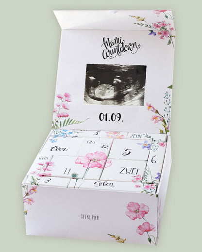 Mami-Countdown-Kalender ™ Wohlfühl-Box-für Schwangere - Countdown zur Schwangerschaft