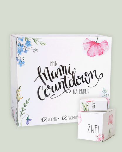Mami-Countdown-Kalender ™ Wohlfühl-Box-für Schwangere - Countdown zur Schwangerschaft