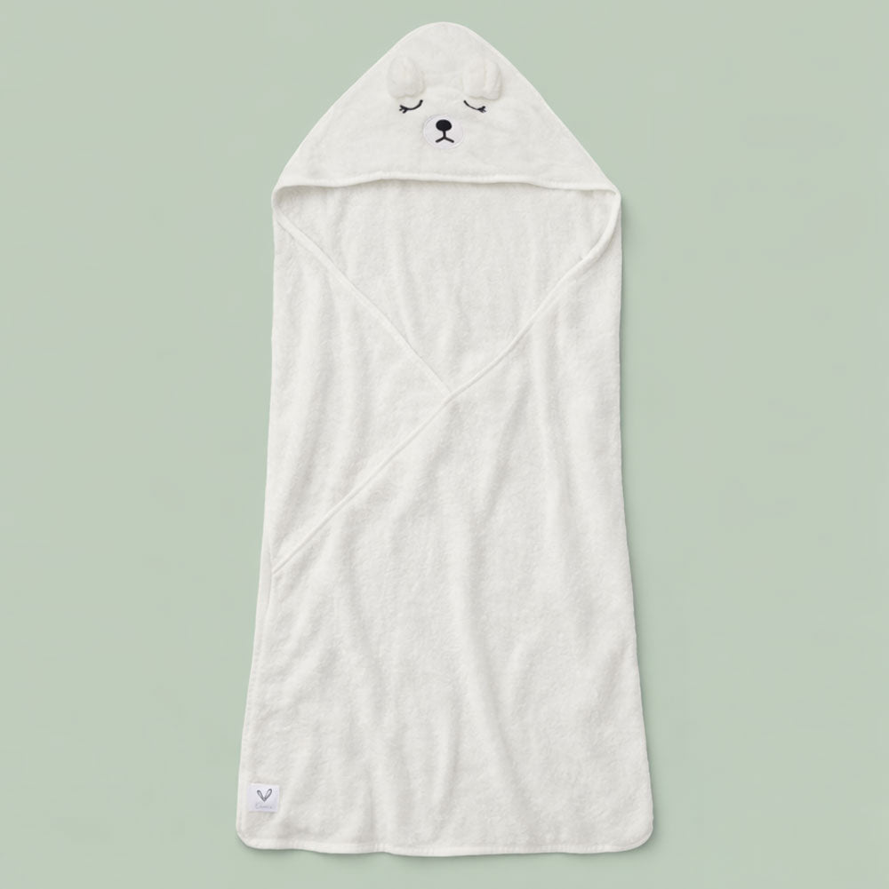 Süßes Baby Kapuzenhandtuch – Teddy - kuschelig. sicher. geborgen.