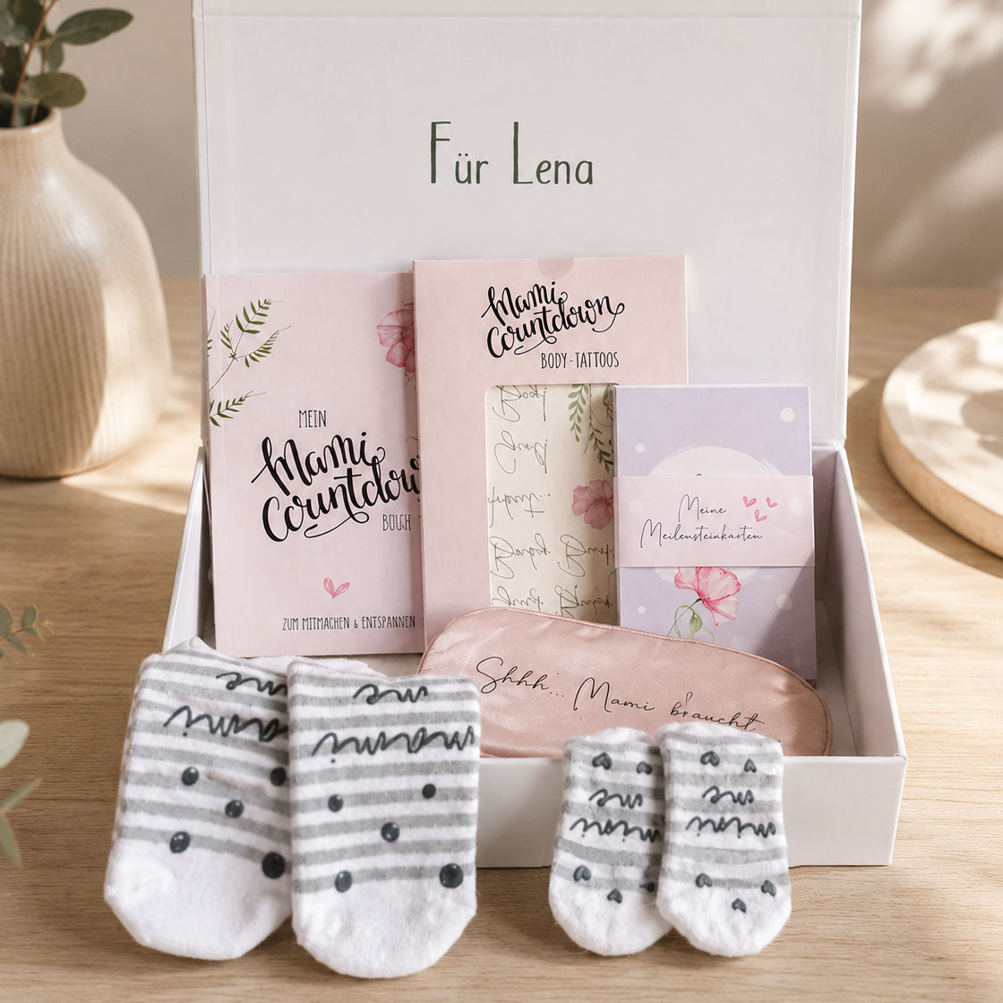 Geschenkbox "Happy Mama" - Das Geschenk für Schwangere