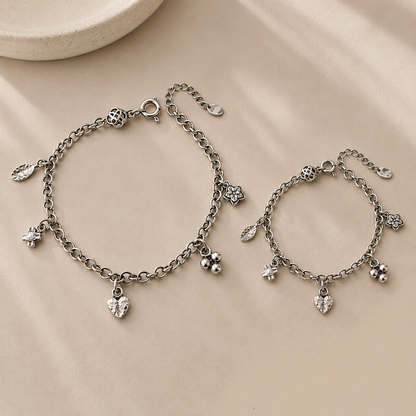 Wunscharmband für Mama & Baby - Mitwachsend aus 925er Sterlingsilber