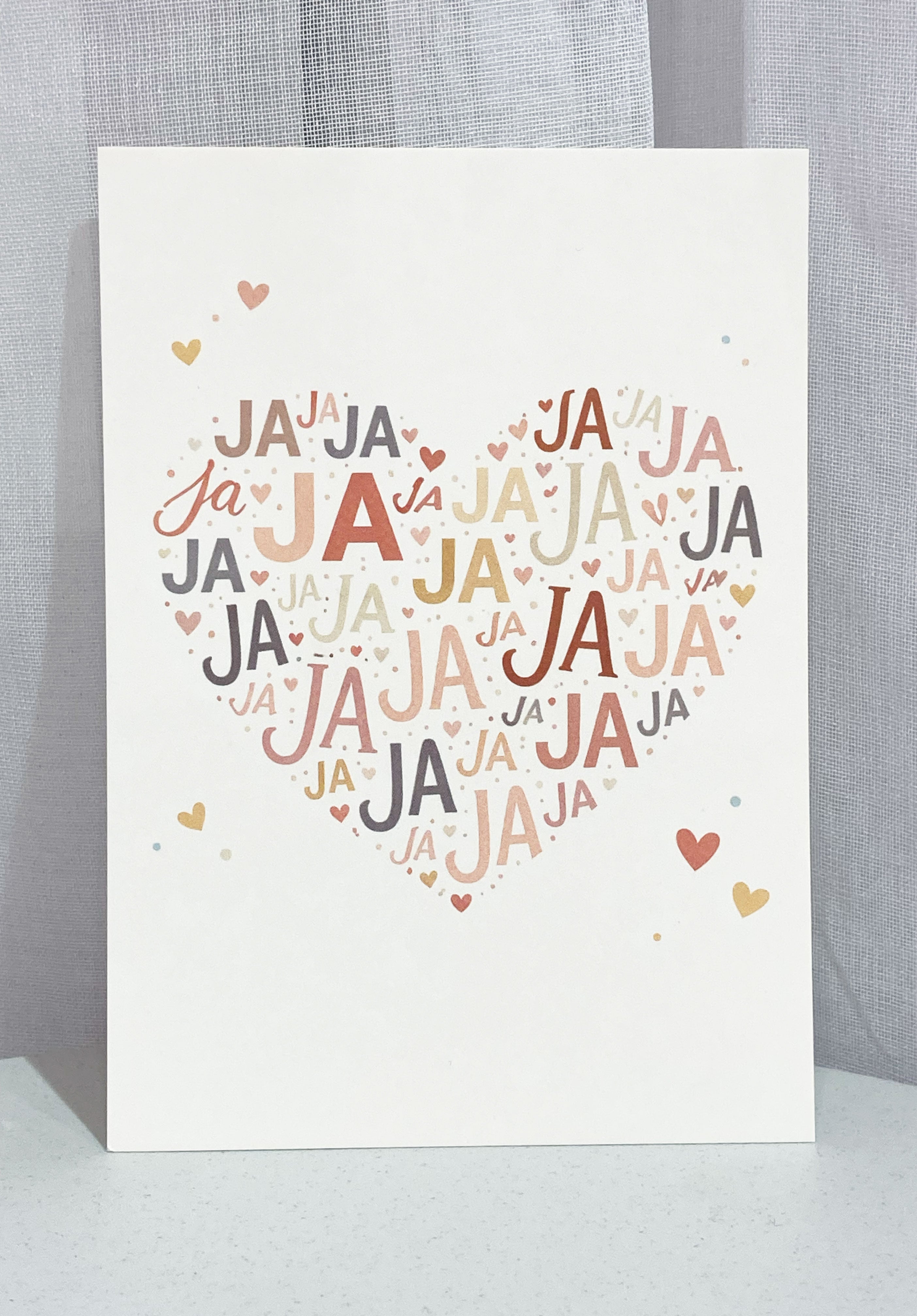 Postkarte JA – Für alle, die Ja zur Liebe und zum Leben sagen