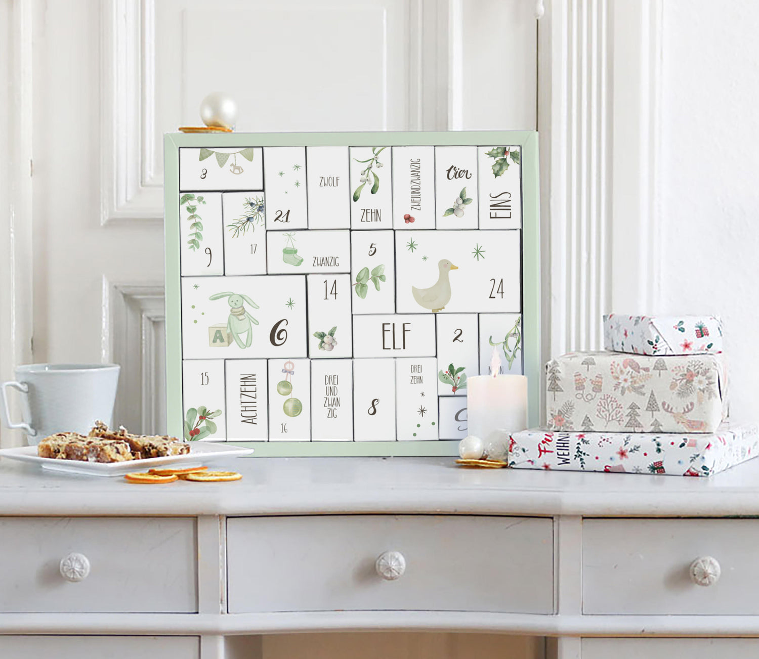 Mami Countdown Kalender - die Verwöhnbox für Schwangere mit 12 Türchen