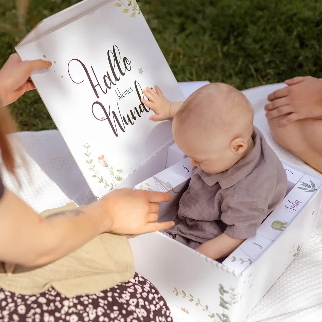 Geschenk zur Geburt - Baby Countdown Kalender für das erste Lebensjahr bis zum Kleinkind