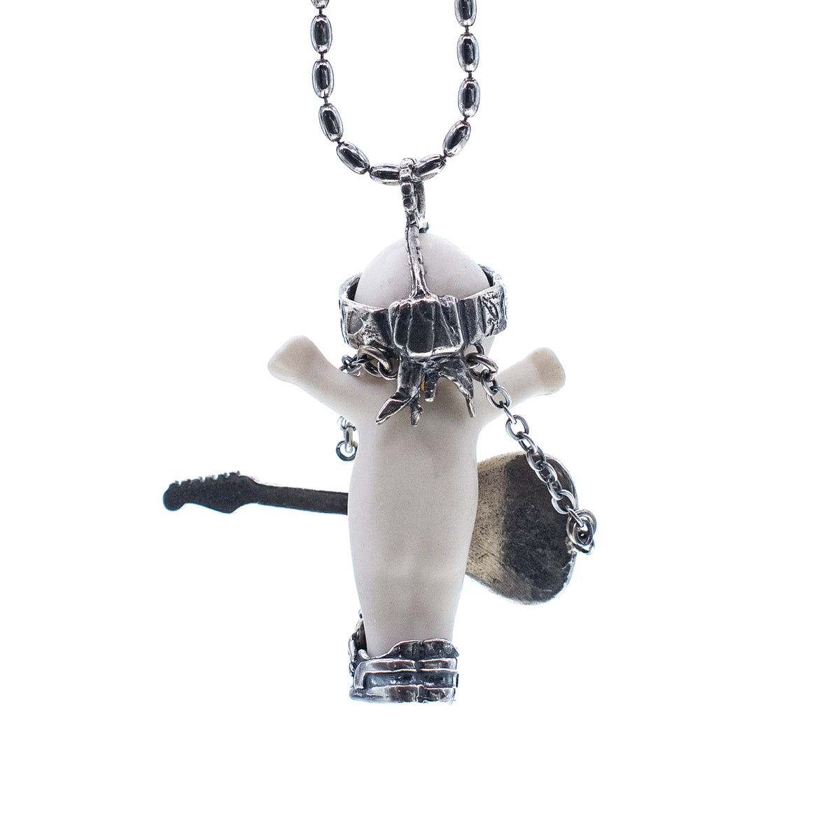 Kette Happy Baby "Rock-a-Bye" aus 925er Sterlingsilber von Gem Kingdom - Talisman zur Geburt - mit Initialenbox