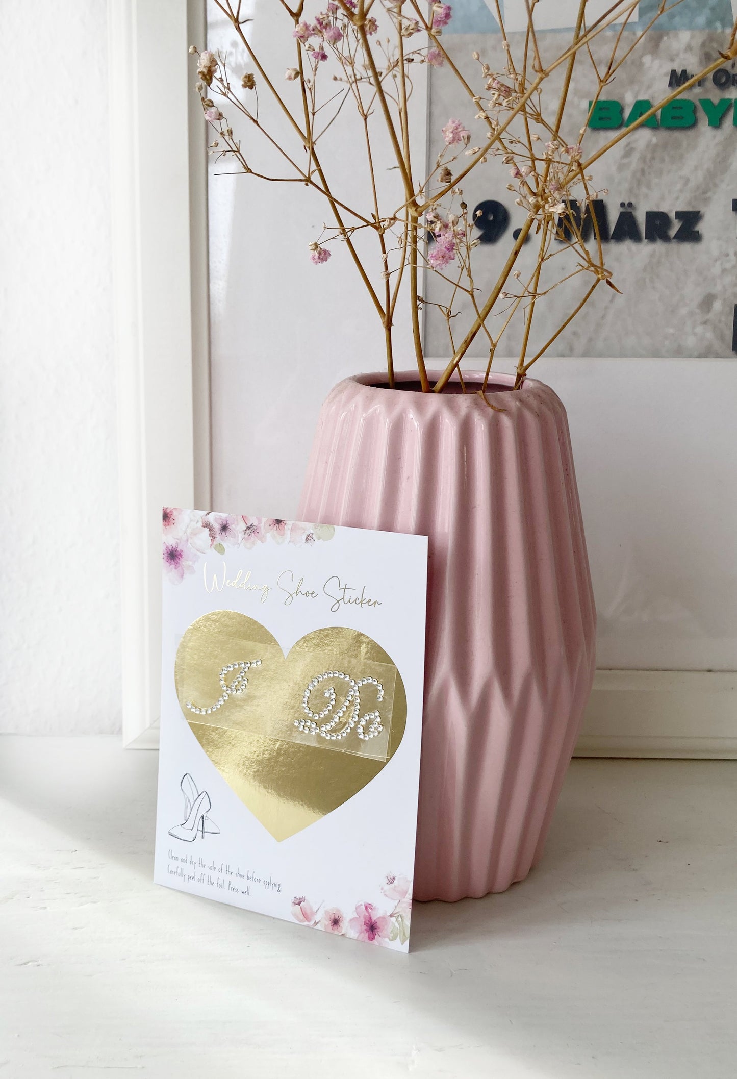 Schuhsticker "I Do" mit Mini Hochzeits-Countdown