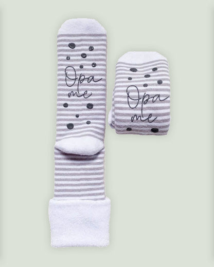 Cuddly bamboo socks "Grandma me" with a sweet message for the expectant grandmother