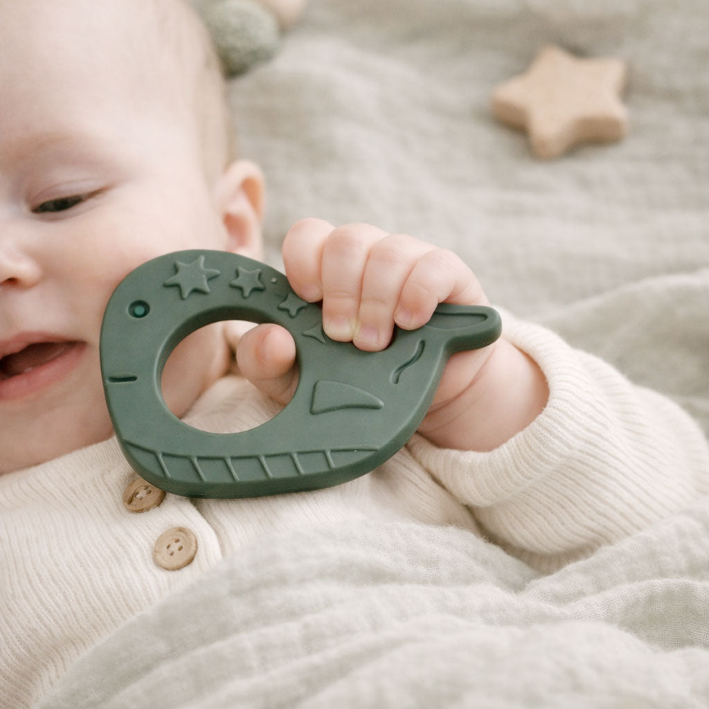 Teething ring whale