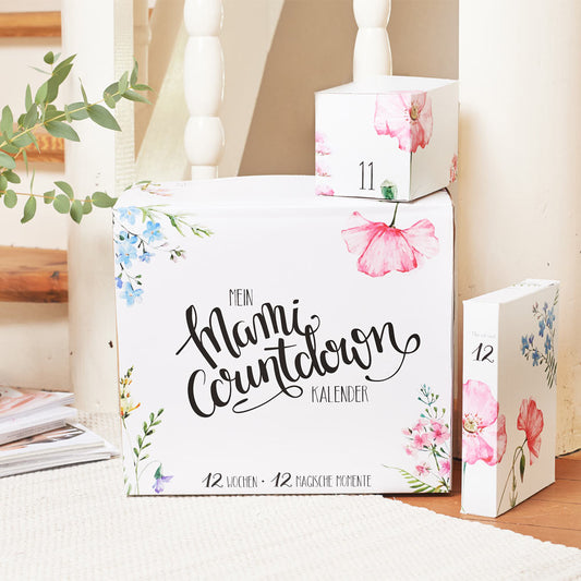 Der Mami-Countdown-Kalender ist die Verwöhnbox für werdende Mamis.